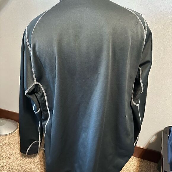 Nike ThermaFit Mens XXL Gray Half ZIP Pullover - Picture 4 of 5